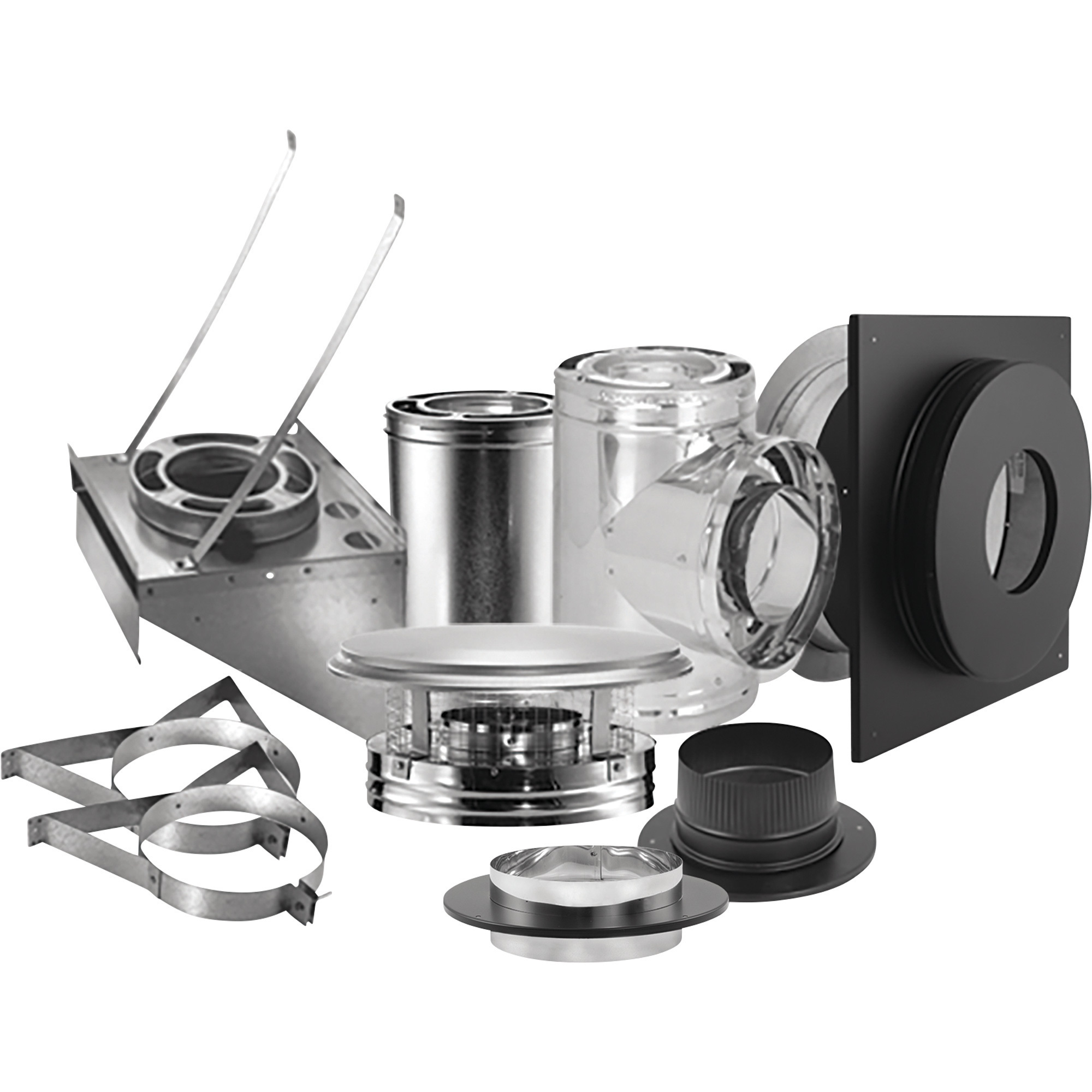 DuraVent 6in. DuraPlus Out-the-Wall Chimney Kit, Model# 6DP-KOUT